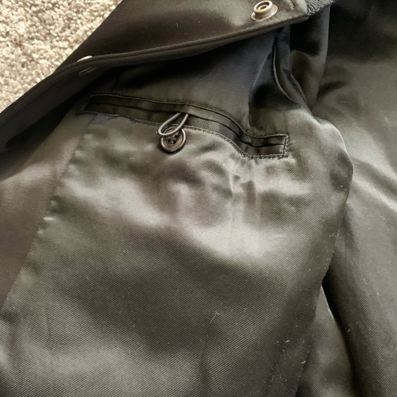 Saint Laurent Satin-Wool Teddy jacket with embroidered sleeves - Picture 13 of 16